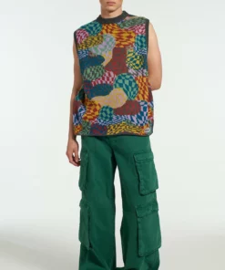 The Ragged Priest Waved Knit Vest