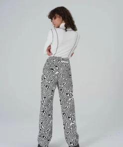 The Ragged Priest Marble Jean - Black & White WOMEN'S