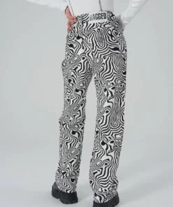 The Ragged Priest Marble Jean - Black & White WOMEN'S
