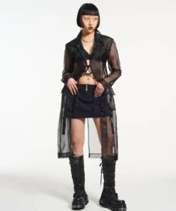 The Ragged Priest NEW ARRIVALS Gatekeeper Organza Trench Coat 11 The Ragged Priest NEW ARRIVALS Gatekeeper Organza Trench Coat