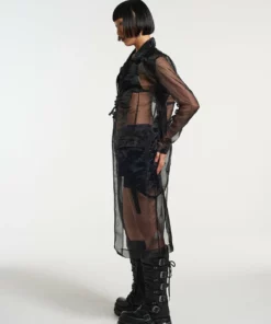 The Ragged Priest NEW ARRIVALS Gatekeeper Organza Trench Coat 9 The Ragged Priest NEW ARRIVALS Gatekeeper Organza Trench Coat