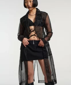 The Ragged Priest NEW ARRIVALS Gatekeeper Organza Trench Coat