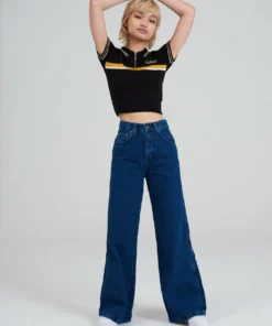 The Ragged Priest WOMEN'S Kickers Classics Indigo Denim Baggy Jean