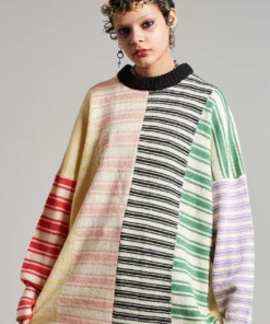 The Ragged Priest Spliced Stripe Jumper