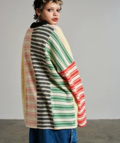 The Ragged Priest Spliced Stripe Jumper