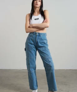 The Ragged Priest Combat Jean - Light Blue NEW ARRIVALS