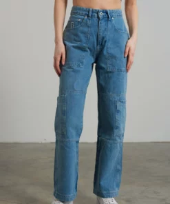 The Ragged Priest Combat Jean - Light Blue NEW ARRIVALS