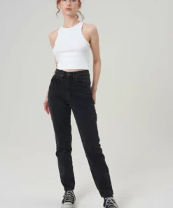 The Ragged Priest Cougar Mom Jean - Charcoal WOMEN'S