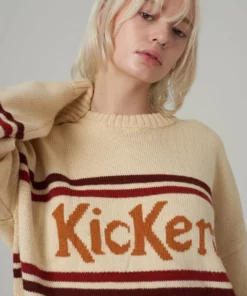 The Ragged Priest WOMEN'S Kickers Classics Cream Logo Knit