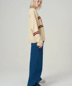 The Ragged Priest WOMEN'S Kickers Classics Cream Logo Knit