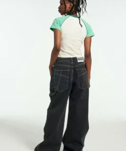 The Ragged Priest Ragged Green & White Raglan Tee