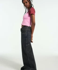 The Ragged Priest Ragged Pink Raglan Tee