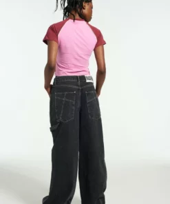 The Ragged Priest Ragged Pink Raglan Tee