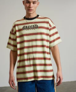 The Ragged Priest Ragged Short Sleeve Stripe Top NEW ARRIVALS