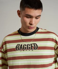 The Ragged Priest Ragged Short Sleeve Stripe Top NEW ARRIVALS