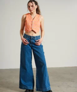 The Ragged Priest Polly Denim Waistcoat WOMEN'S