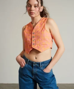 The Ragged Priest Polly Denim Waistcoat WOMEN'S