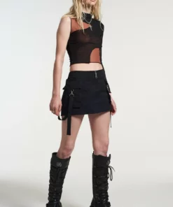 The Ragged Priest Force Cargo Mini Skirt