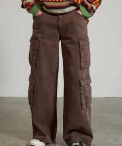 The Ragged Priest NEW ARRIVALS Explorer Brown Cargo Jean