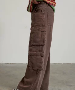 The Ragged Priest NEW ARRIVALS Explorer Brown Cargo Jean