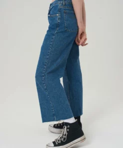 The Ragged Priest Grip Skater Jean - Blue WOMEN'S