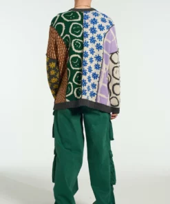 The Ragged Priest NEW ARRIVALS Torn Patchwork Jumper