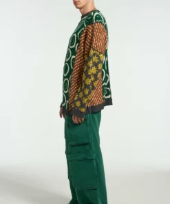 The Ragged Priest NEW ARRIVALS Torn Patchwork Jumper