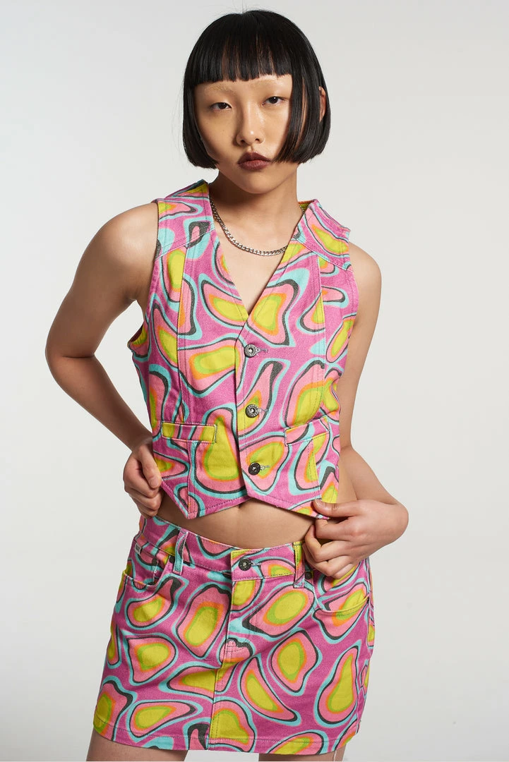 The Ragged Priest Karma Denim Waistcoat NEW ARRIVALS 1 The Ragged Priest Karma Denim Waistcoat NEW ARRIVALS