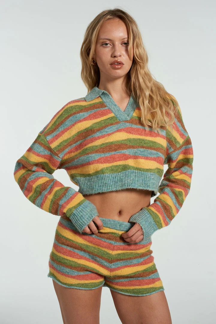 The Ragged Priest Milk It Horizon Crop Jumper NEW ARRIVALS 2 The Ragged Priest Milk It Horizon Crop Jumper NEW ARRIVALS