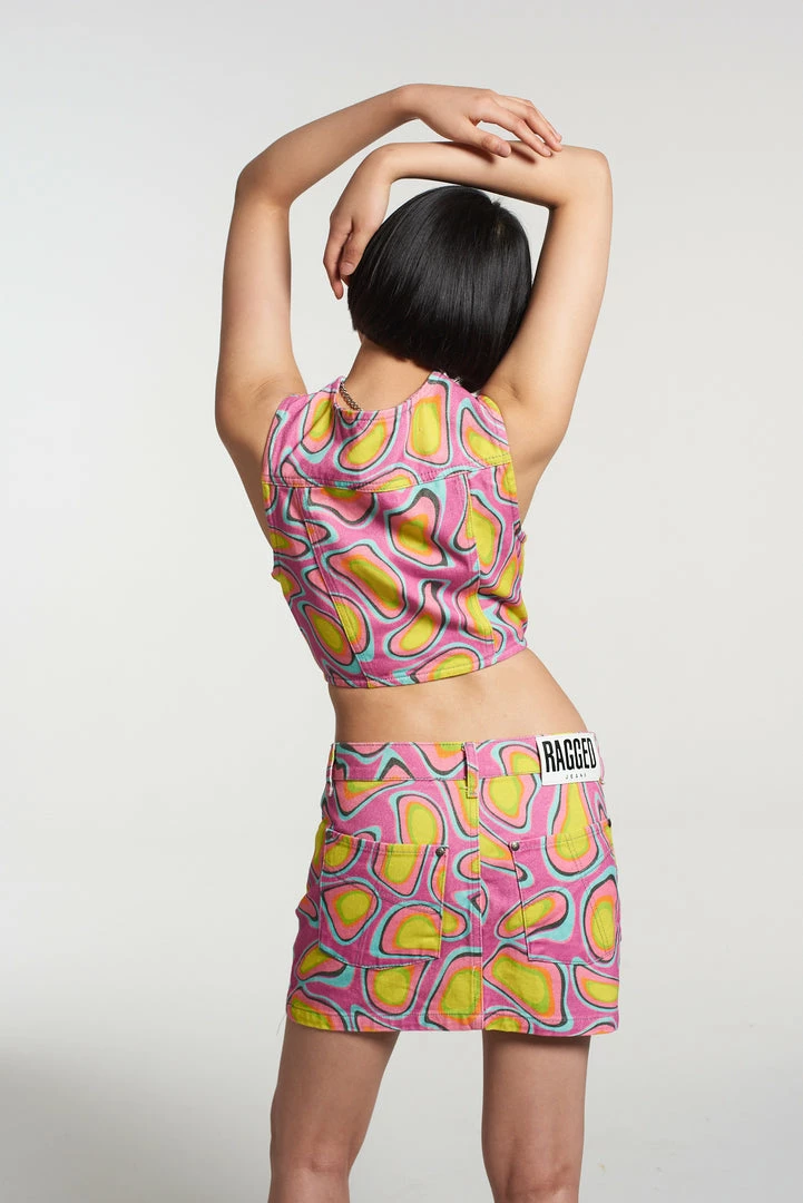 The Ragged Priest NEW ARRIVALS Nimbus Print Skirt 5 The Ragged Priest NEW ARRIVALS Nimbus Print Skirt