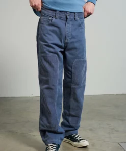 The Ragged Priest NEW ARRIVALS Kickers Classic Blue Cord & Drill Panel Pant