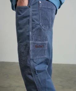 The Ragged Priest NEW ARRIVALS Kickers Classic Blue Cord & Drill Panel Pant