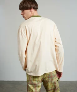 The Ragged Priest NEW ARRIVALS Kickers Classics Ecru Long Sleeve Tee