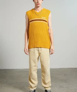 The Ragged Priest NEW ARRIVALS Kickers Classics Yellow Knit Vest