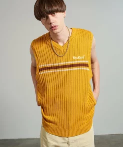 The Ragged Priest NEW ARRIVALS Kickers Classics Yellow Knit Vest