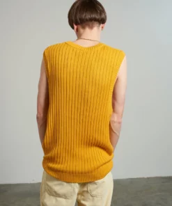 The Ragged Priest NEW ARRIVALS Kickers Classics Yellow Knit Vest