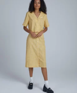 The Ragged Priest Kickers Classics Yellow Check Shirt WOMEN'S