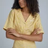 The Ragged Priest Kickers Classics Yellow Check Shirt WOMEN'S