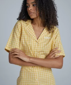 The Ragged Priest Kickers Classics Yellow Check Shirt WOMEN'S