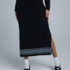The Ragged Priest SHORTS & SKIRTS Kickers Classics Black Knit Midi Skirt