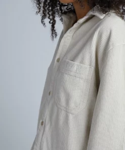 The Ragged Priest Kickers Classics Beige Oversized Cord Shirt