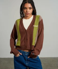 The Ragged Priest Kickers Classics Brown Stripe Cardigan NEW ARRIVALS