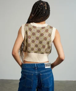 The Ragged Priest NEW ARRIVALS Kickers Classics Gingham Knit Vest