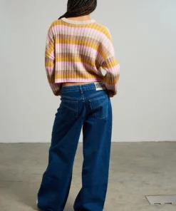 The Ragged Priest Kickers Classics Multi Stripe Cropped Knit NEW ARRIVALS