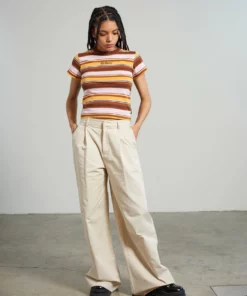 The Ragged Priest NEW ARRIVALS Kickers Classics Ecru Drill Pant