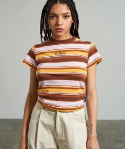 The Ragged Priest NEW ARRIVALS Kickers Classics Multi Stripe Ringer Tee