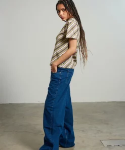 The Ragged Priest NEW ARRIVALS Kickers Classics Diagonal Stripe Short Sleeve Tee