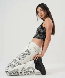 The Ragged Priest WOMEN'S Milk It Cobra Jean Ecru