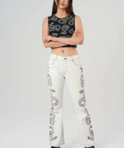 The Ragged Priest WOMEN'S Milk It Cobra Jean Ecru