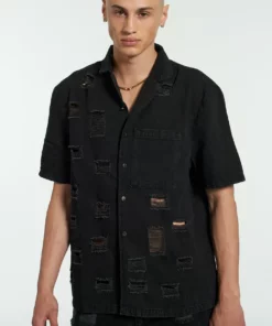 The Ragged Priest Keeper Distressed Denim Shirt